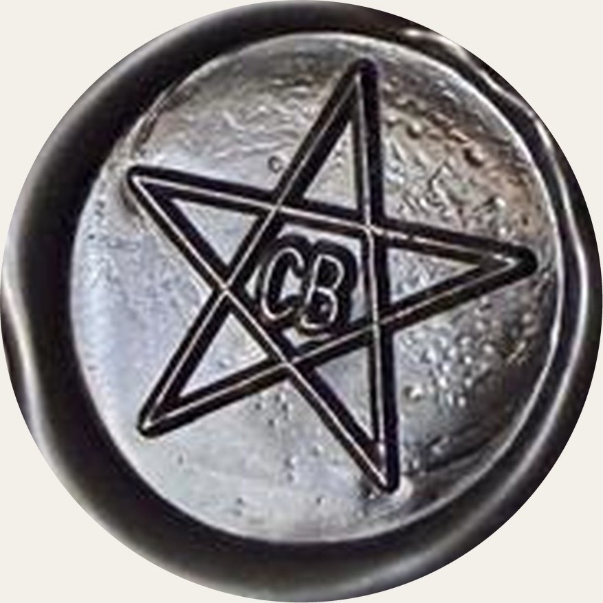 Siegel mit Stern und den Initialen CB